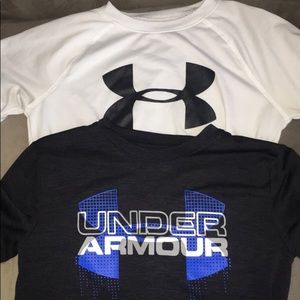 Lot of 2 boys Under Armour shirts size M